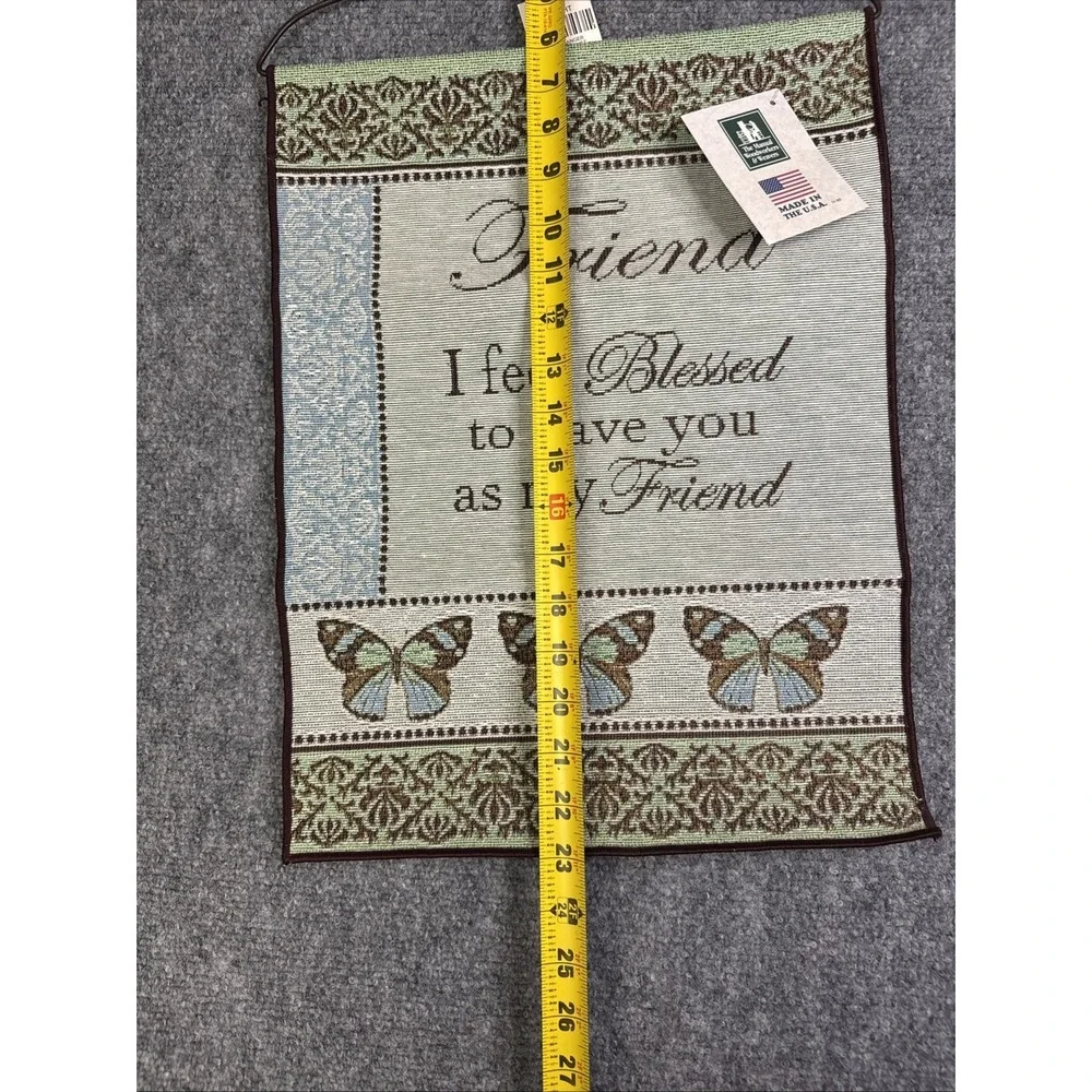 Manual Woodworkers & Weavers Hanging Tapestry With Hanger New Blessed Friend